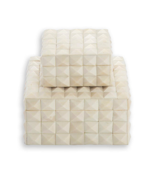 Victorian Bone Parquet Box - medium