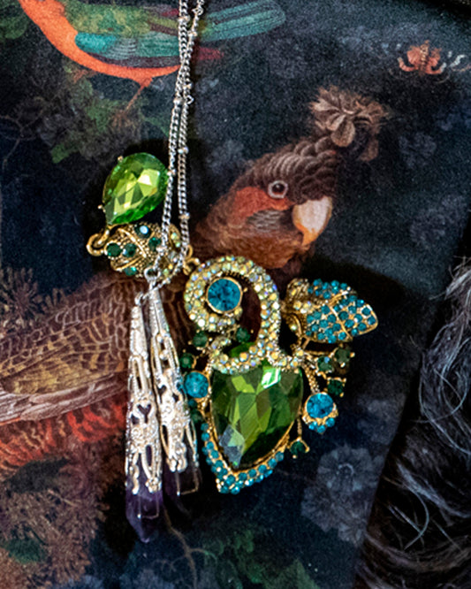 Goddess Emerald Broche
