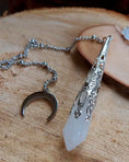 Load image into Gallery viewer, Divinatory Crystal Moon Pendul