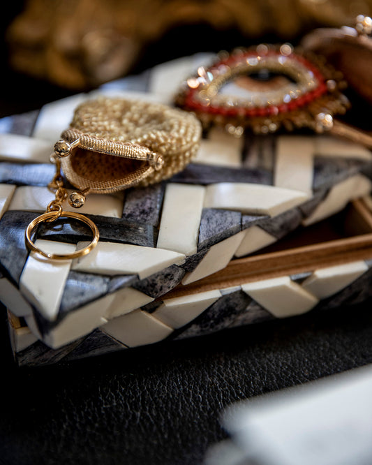 Victorian Bone Chain Box - medium