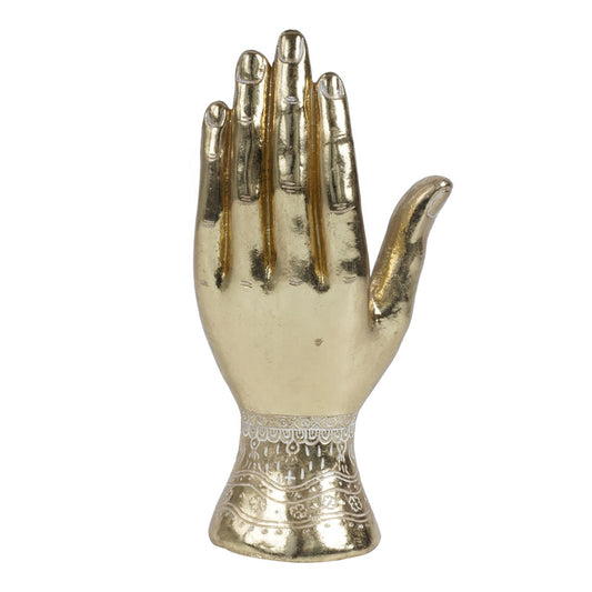 Hamsa Hånd GULD – beskyttelse og ro til dit rum